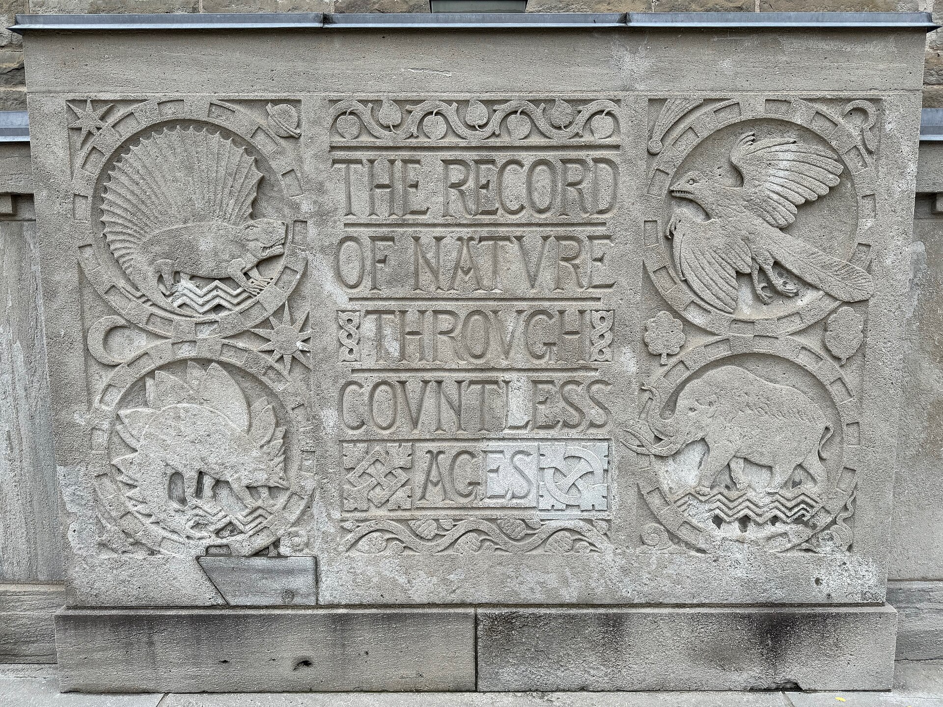 Exterior sign at the Royal Ontario Museum in Toronto